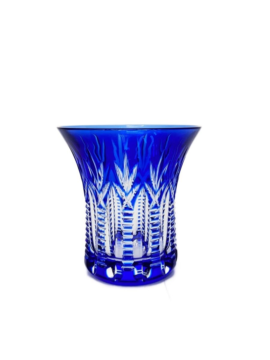 【中古】江戸切子◆グラス/BLU【キッチン用品】