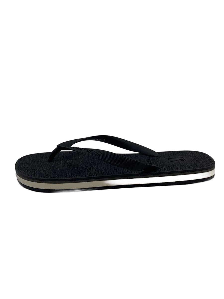 【中古】LOUIS VUITTON◆火箸 砂浜 サンダル/サンダル/US8/BLK/VS1106【シューズ】