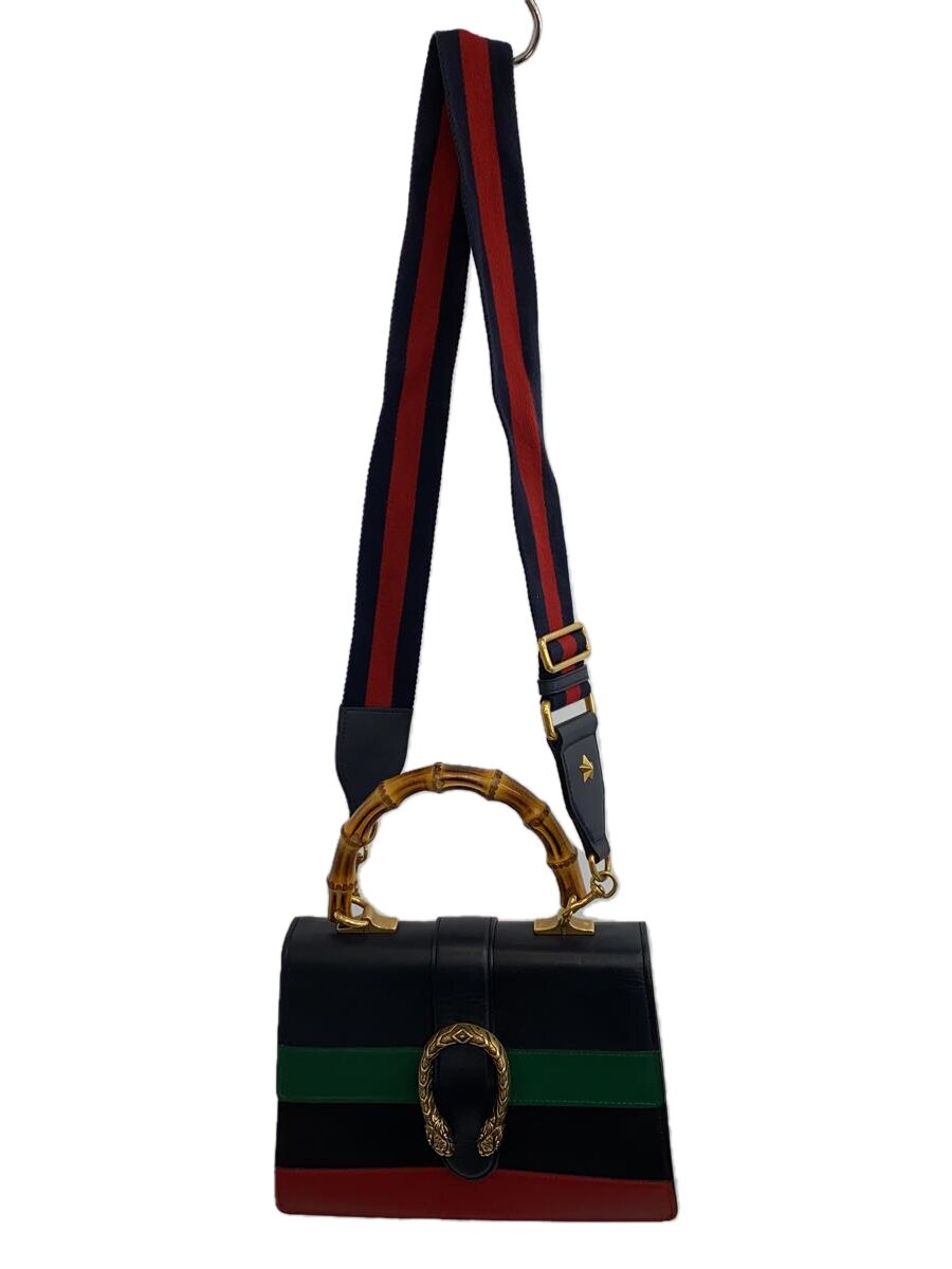【中古】GUCCI◆ハンドバッグ_デュオニソス_バンブー/レザー/BLU【バッグ】｜2ｎｄ STREET 店