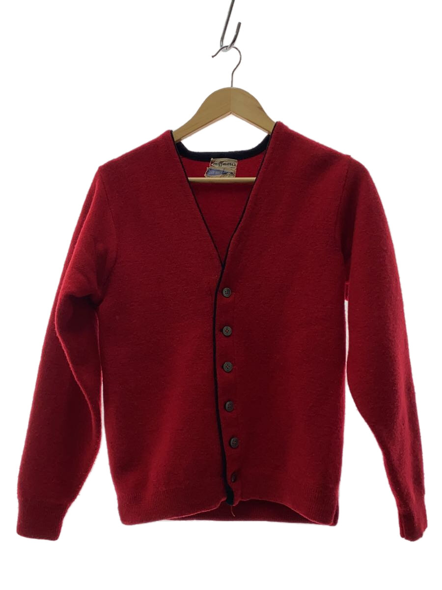 【中古】Kauffmans/60s～70s/ジレー(朦々たる)/L/羊毛/赤いこと//【メンズウェア】