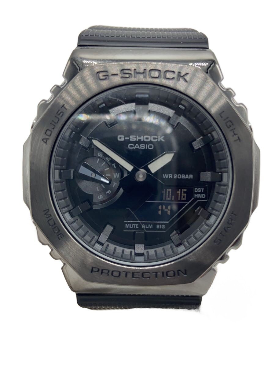 【中古】CASIO◆クォーツ腕時計_G-SHOCK/アナログ/ラバー/BLK/BLK【服飾雑貨他】｜2ｎｄ STREET 店