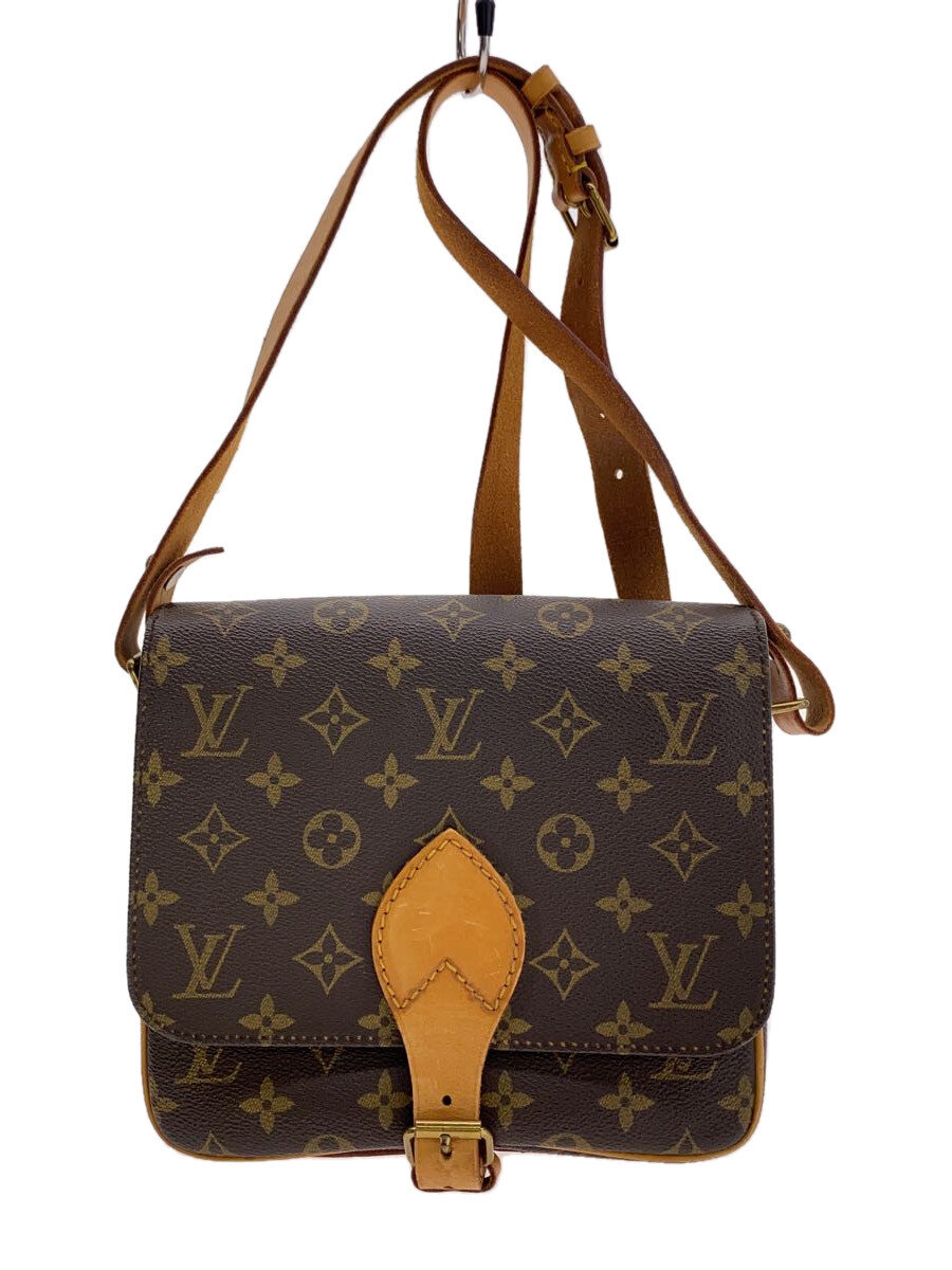 【中古】LOUIS VUITTON◆カルトシエールGM_モノグラム・帆布/PVC/BRW//【御徒面子】