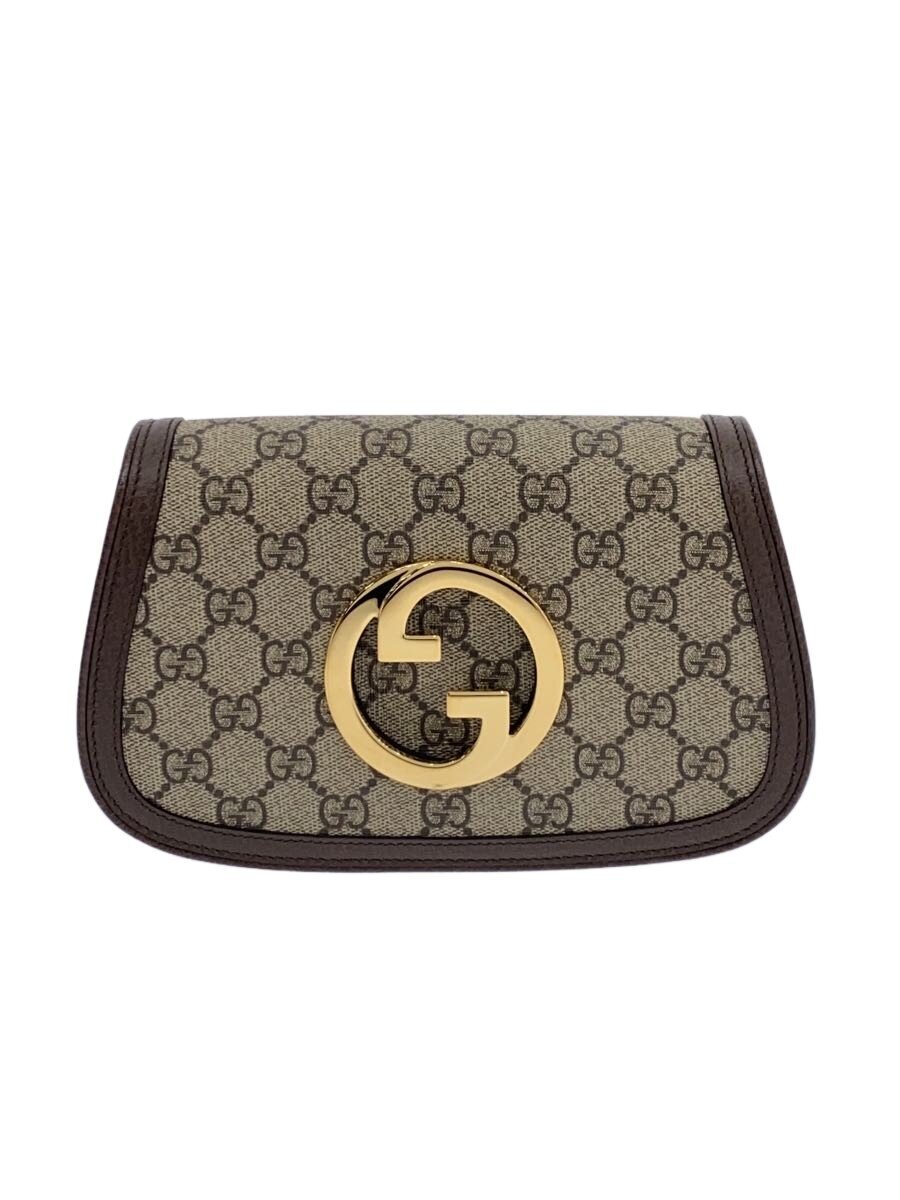 【中古】GUCCI◆酉の方角御徒面子/なめし革/BEG/総柄/703807//【御徒面子】