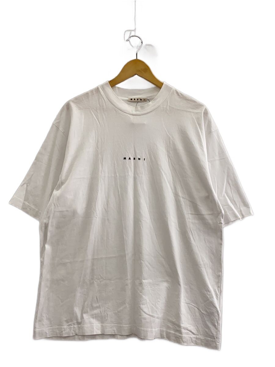 【中古】MARNI◆ロゴタイプティーシャツ/50/綿織物/WHT/HUMU0223P1 USCS87//【メンズウェア】