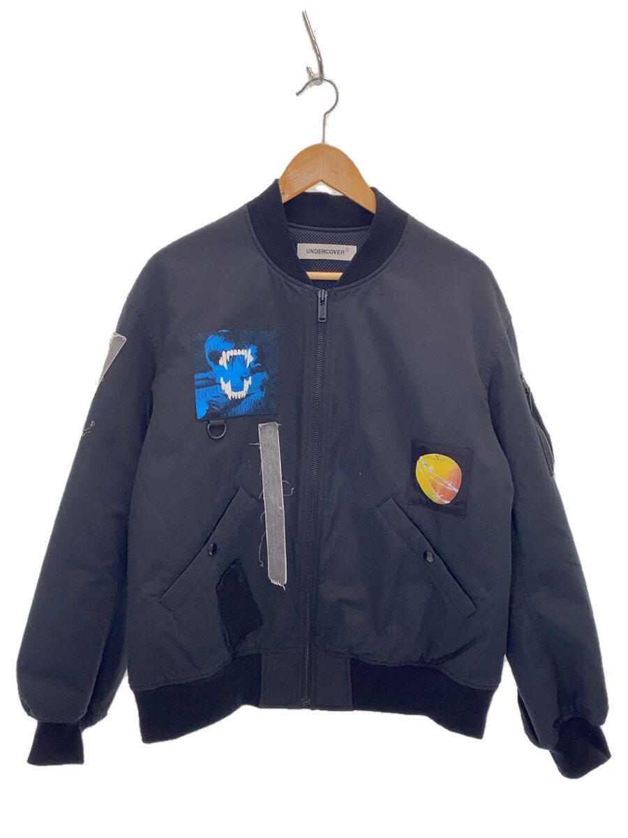 【中古】UNDERCOVER◆25SS/パッチワーク/上衣/2/綿織物/BLK/UP1E4202【メンズウェア】