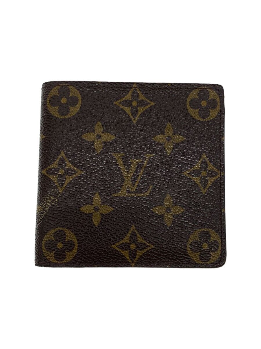 【中古】LOUIS VUITTON◆ポルト・ビエ・カルト・クレディ・モネ_モノグラム・キャンバス/PVC/BRW/モノグラム/レディース【服飾雑貨他】