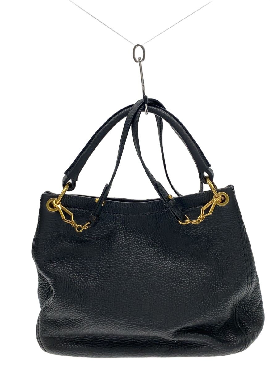 【中古】MIU MIU◆ショルダーバッグ/なめし革/BLK/RR1790【御徒面子】