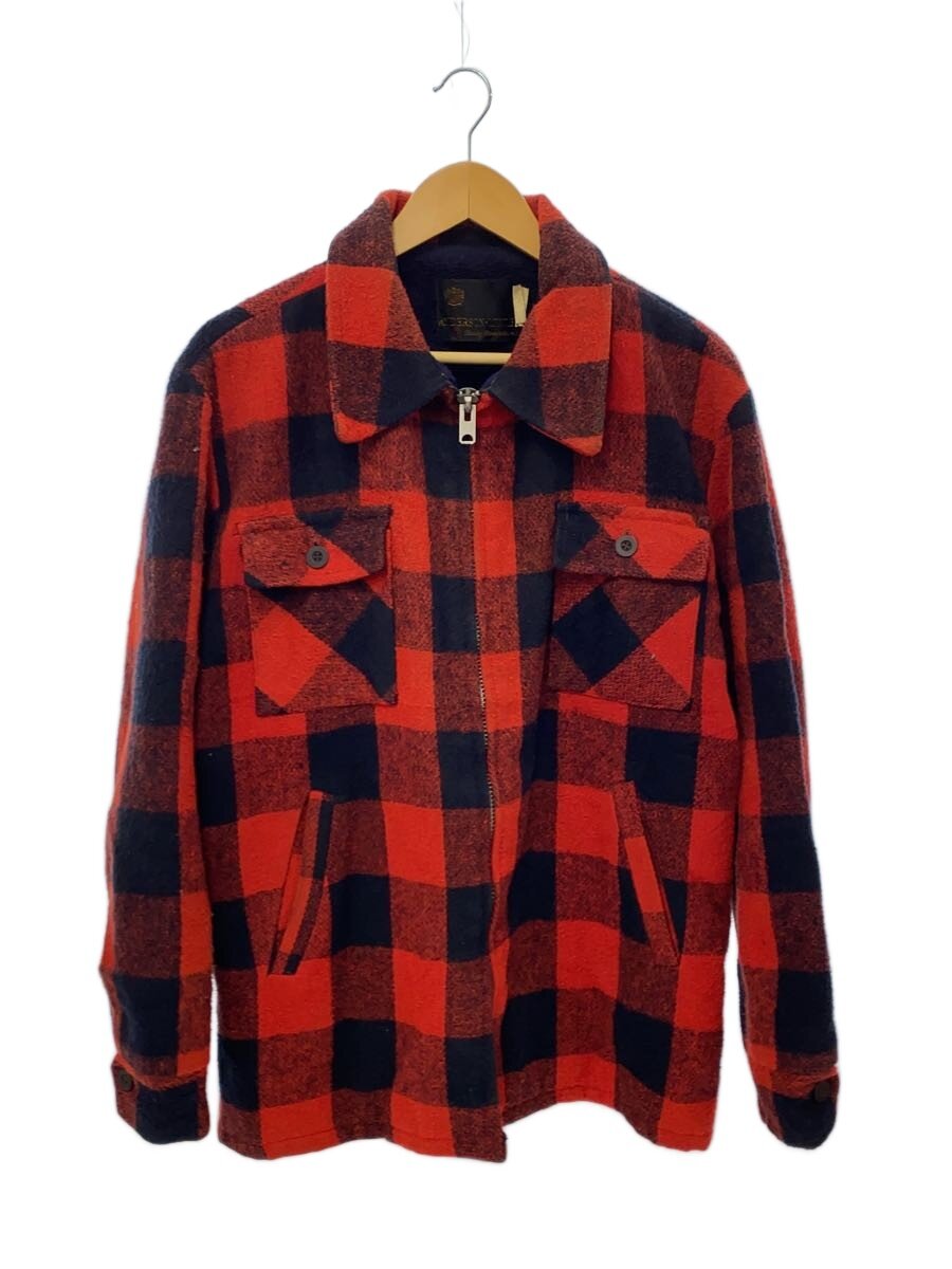 【中古】40-50s/ジャケット/--/ウール/RED/チェック【メンズウェア】｜2ｎｄ STREET 店