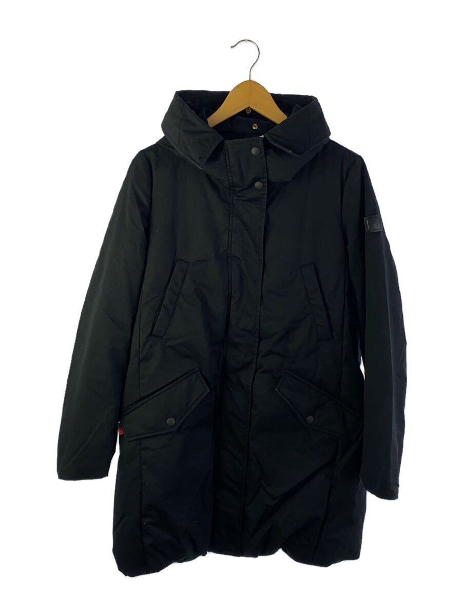 【中古】Woolrich◆厚地の外套/S/綿織物/BLK/無地/WWCPS2869【レディース御召しもの】