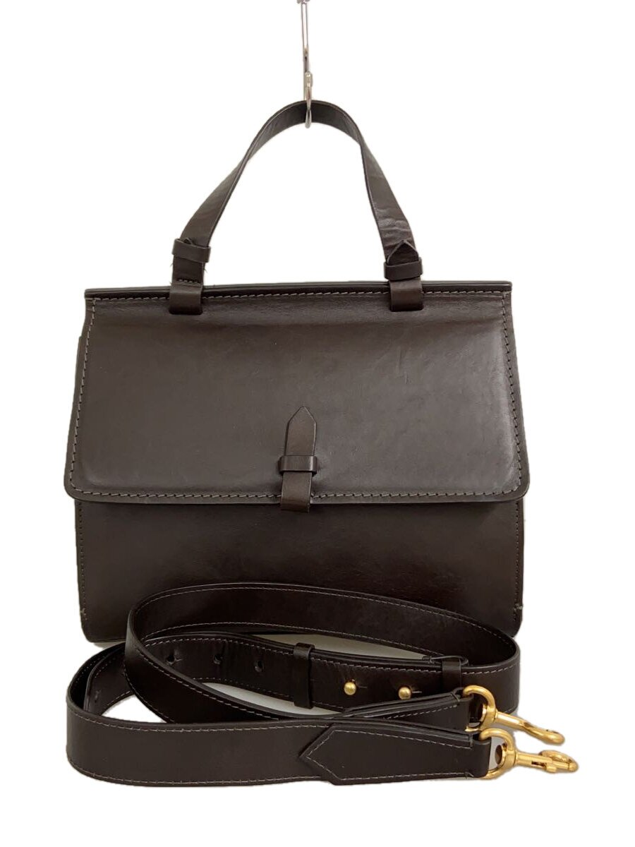 【中古】MAXMARA WEEKEND◆ハンドバック/なめし革/BRW//【御徒面子】