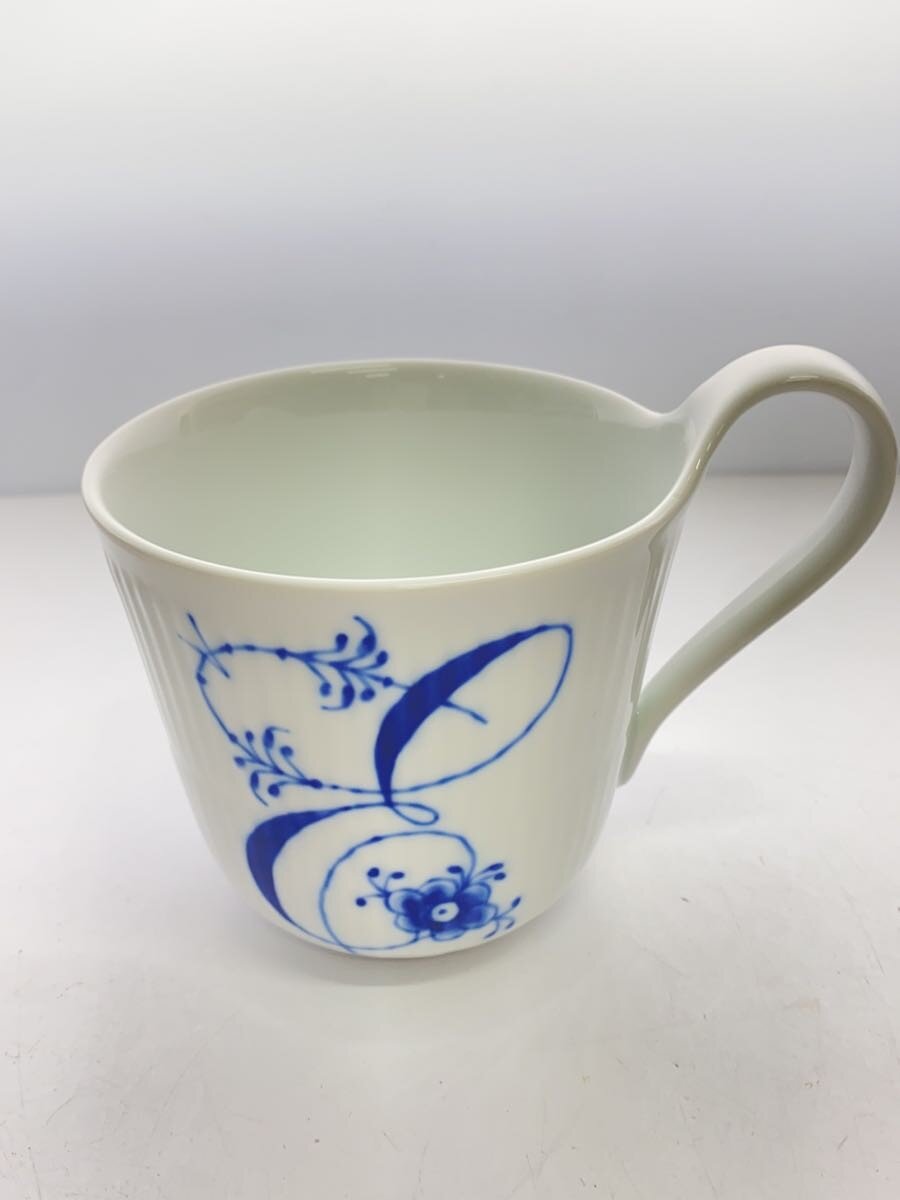 【中古】ROYAL COPENHAGEN◆洋食器その他/WHT/マグカップ/イニシャルE【キッチン用品】