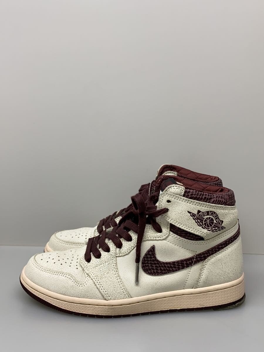 【中古】NIKE◆大気圏 ジョーダン 1 X ア マ マニエール/27糎/WHT【シューズ】
