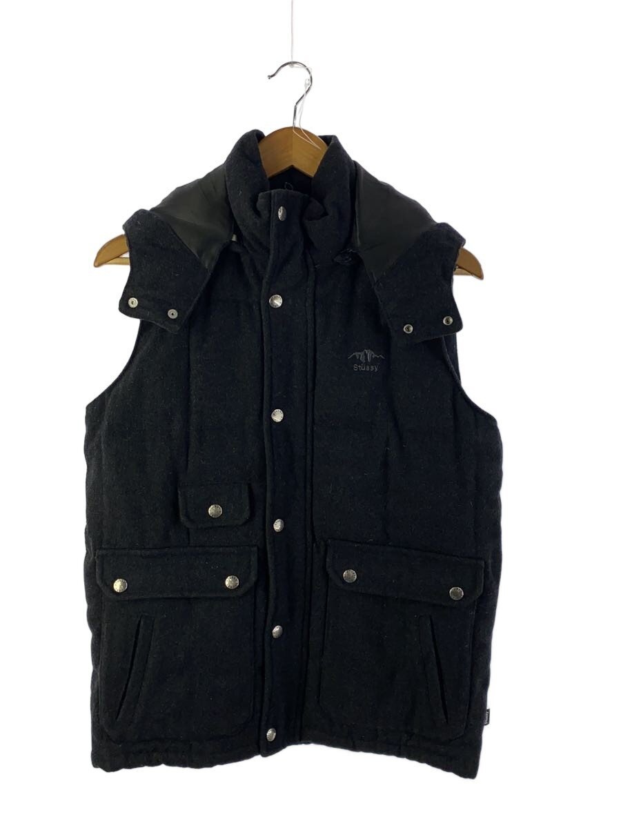 【中古】STUSSY◆2WAY/ダウンベスト/M/ポリエステル/ブラック//【メンズウェア】|2nd STREET 店