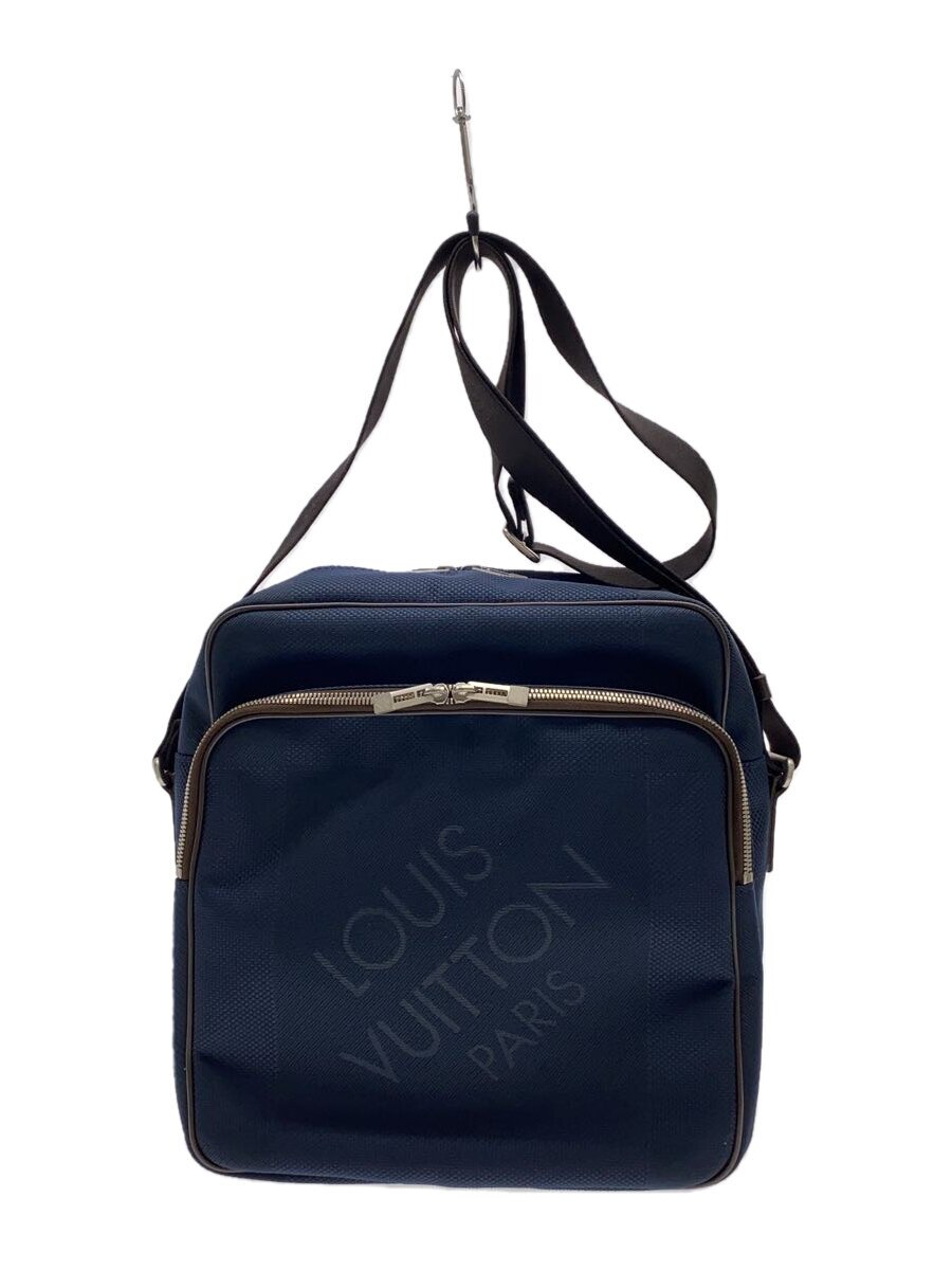 【中古】LOUIS VUITTON◆ピロット_ダミエ・ジェアン_NVY/ナイロン/NVY【御徒面子】