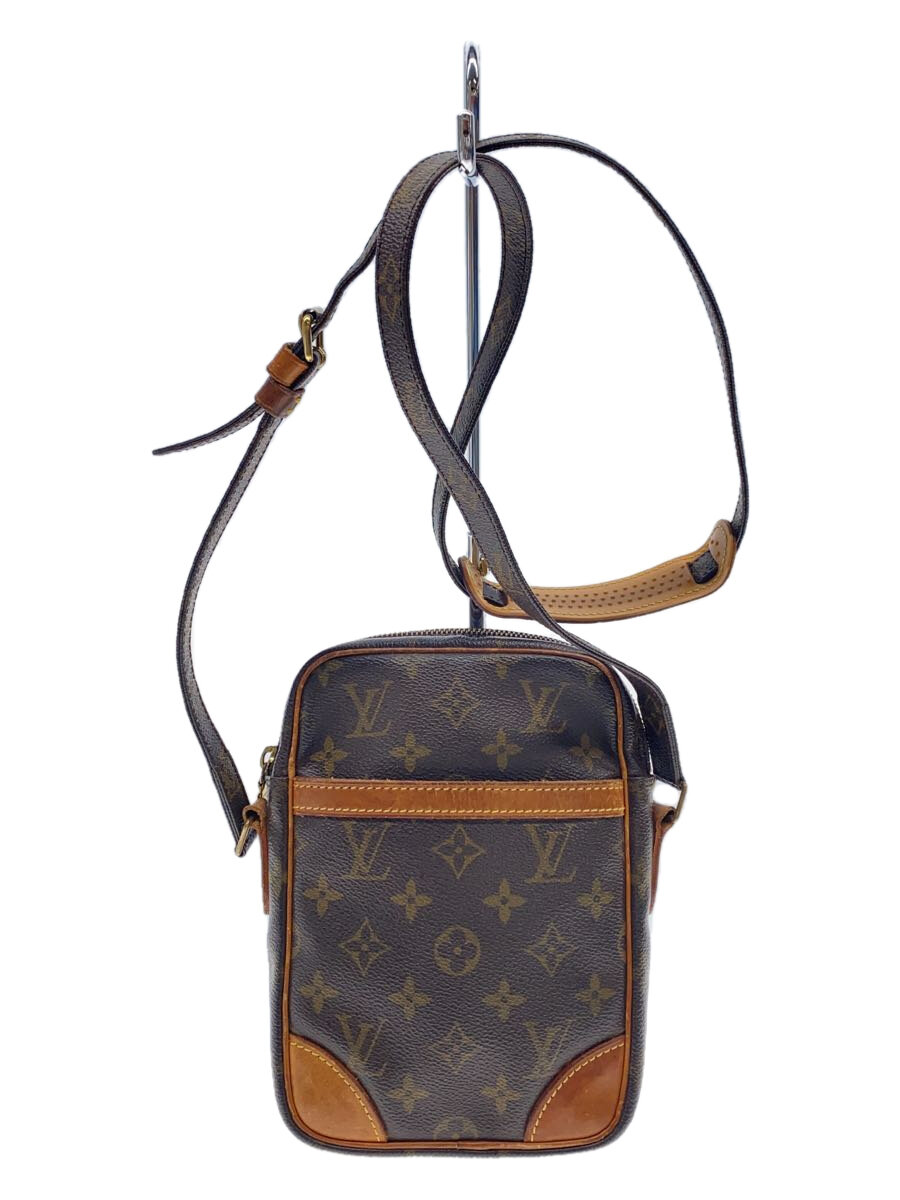 【中古】LOUIS VUITTON◆2)ダヌーブ_モノグラム・帆布_BRW/PVC/BRW//【御徒面子】