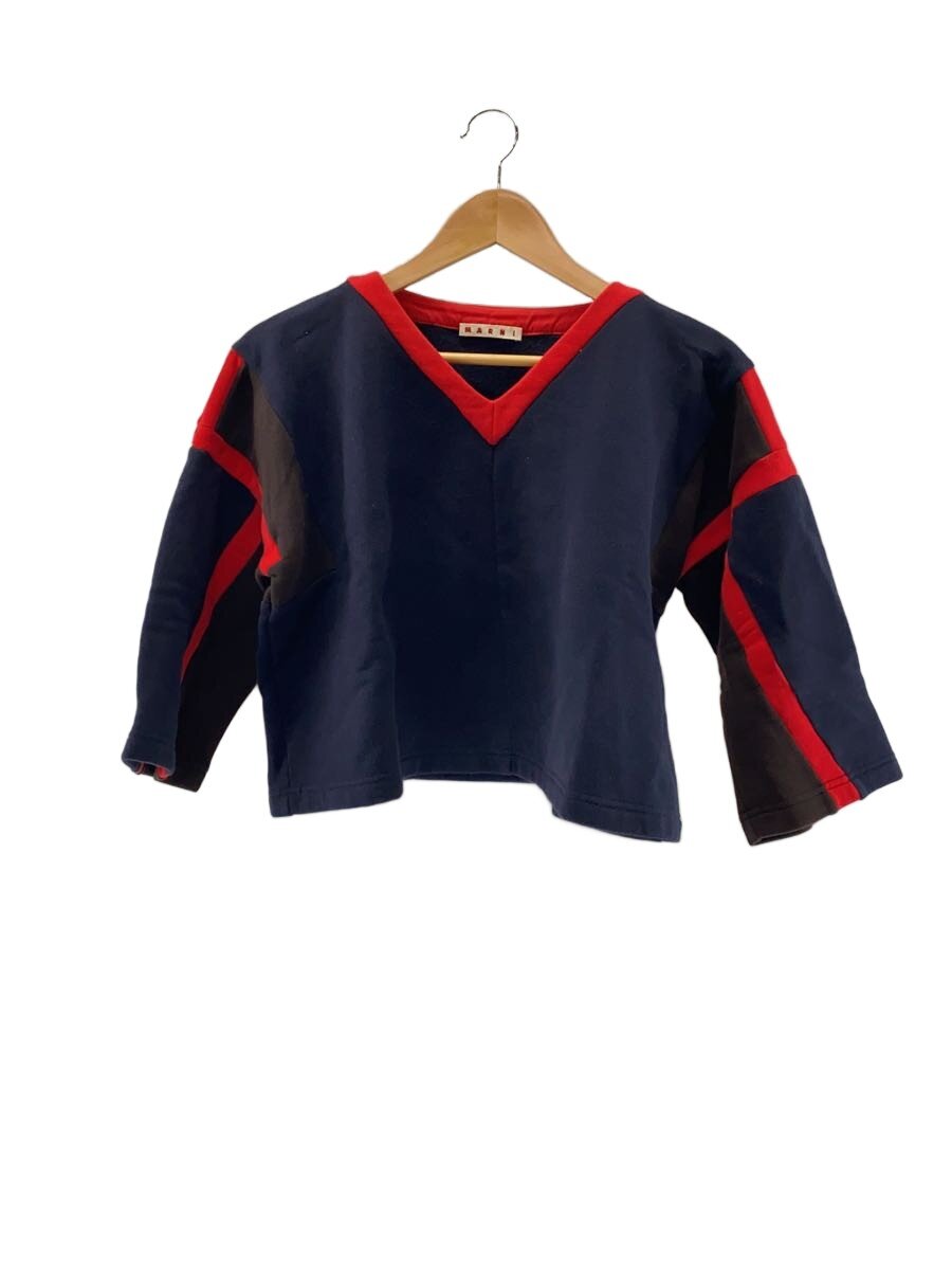 【中古】MARNI◆汗水/36/綿織物/NVY/FLJE0010DQTCW89【レディースお召しもの】