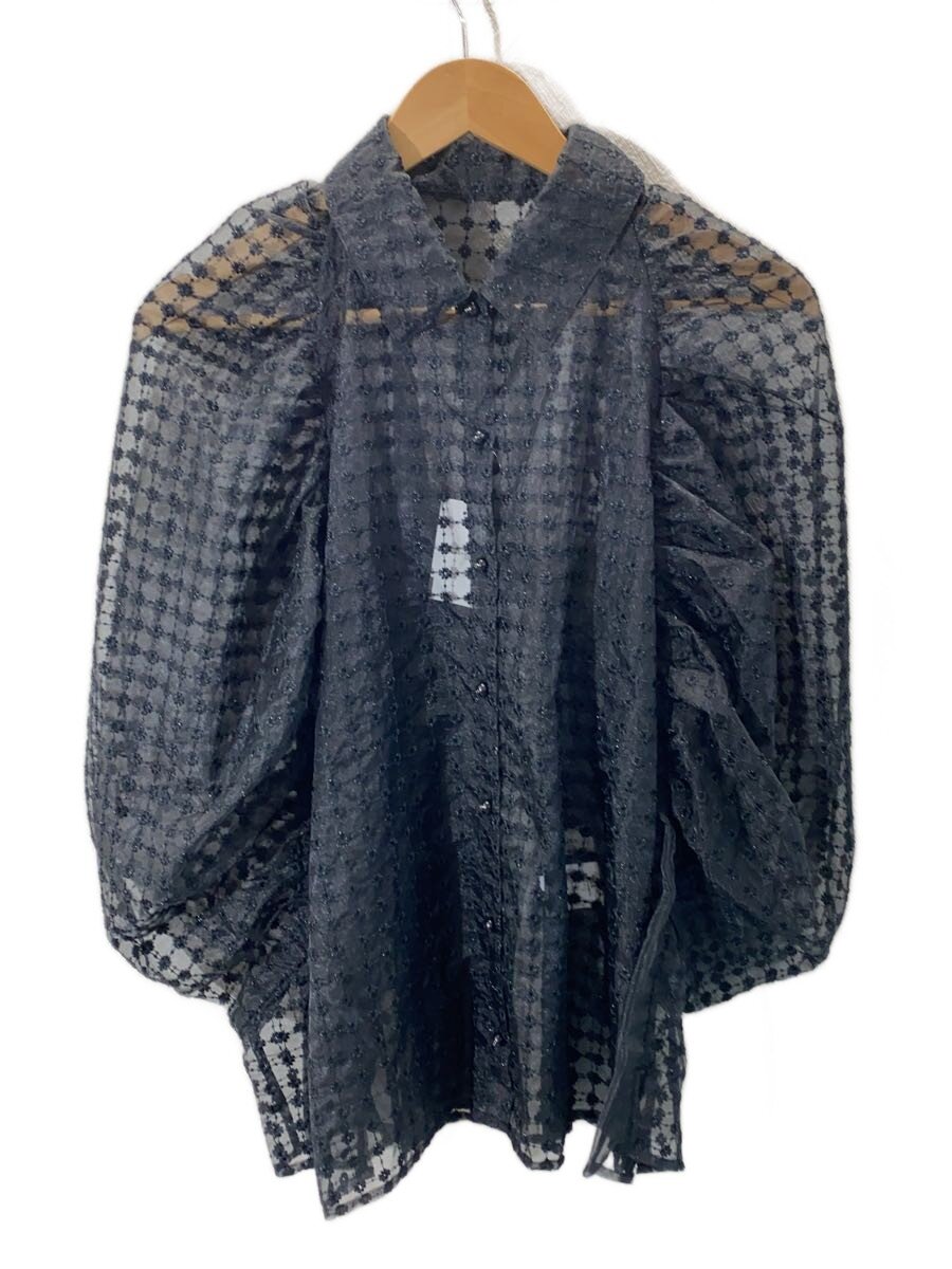 【中古】FUMIE=TANAKA◆長袖ブラウス/2/ポリエステル/BLK/F25A22//【レディースウェア】|2nd STREET 店