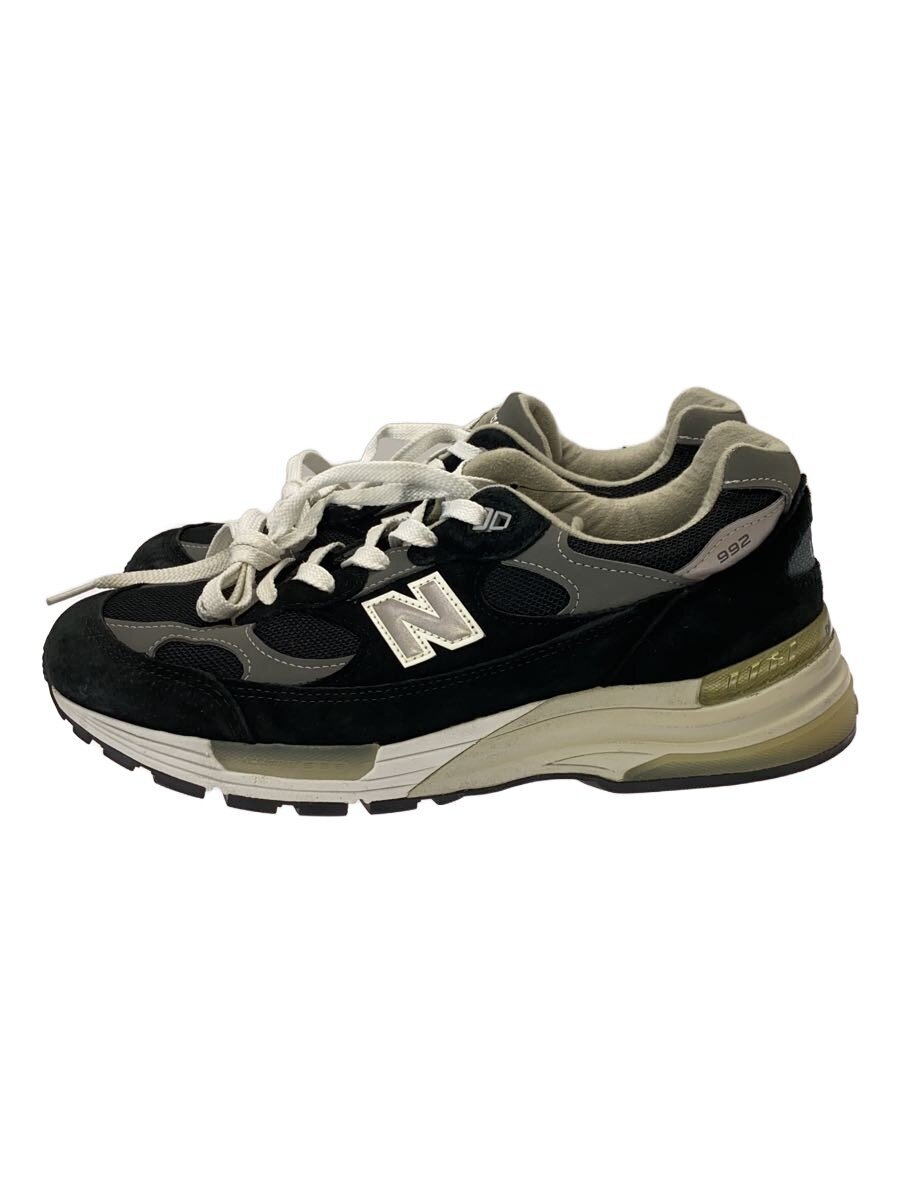 【中古】NEW BALANCE◆992 Black_made インチ USA/スニーカー/28珊/黒いこと/黒/当て嵌める感有/M992EB【シューズ】