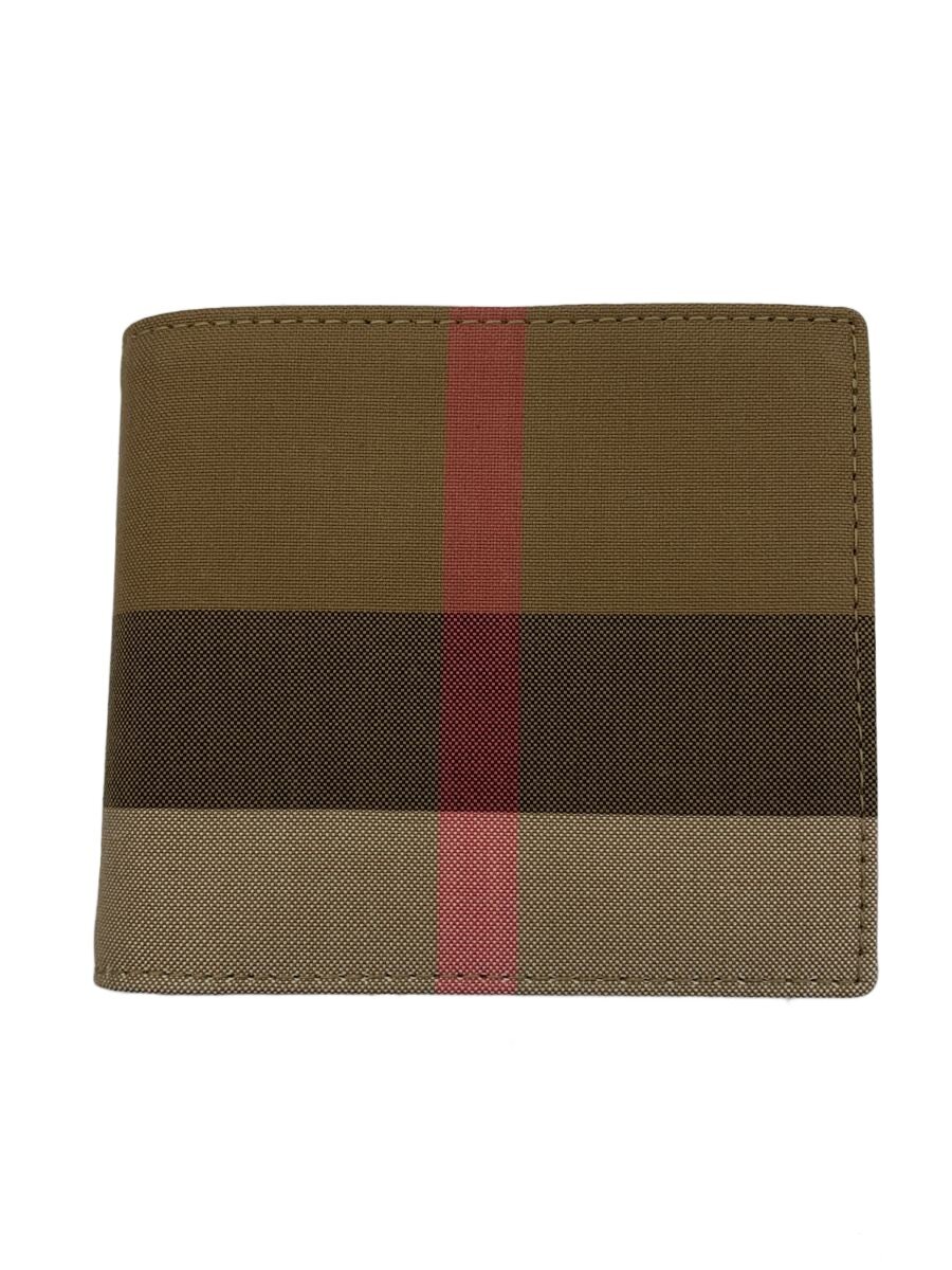 【中古】BURBERRY◆2つ折り銭入れ/帆布/BEG/読み合わせる/メンズ/8084565【服飾雑貨他】