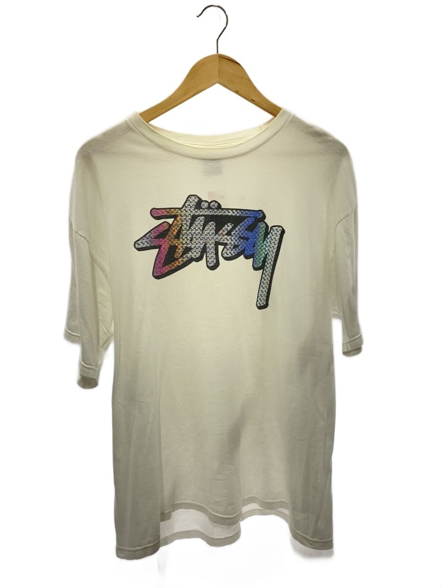 【中古】STUSSY◆プルオーバー/L/綿織物/WHT//【メンズウェア】