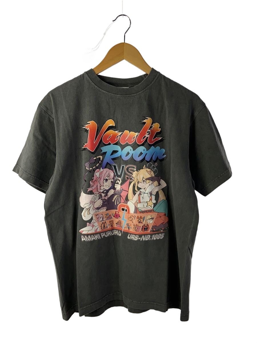 【中古】vaultroom◆ティーシャツ/--/綿織物/BLK【メンズウェア】