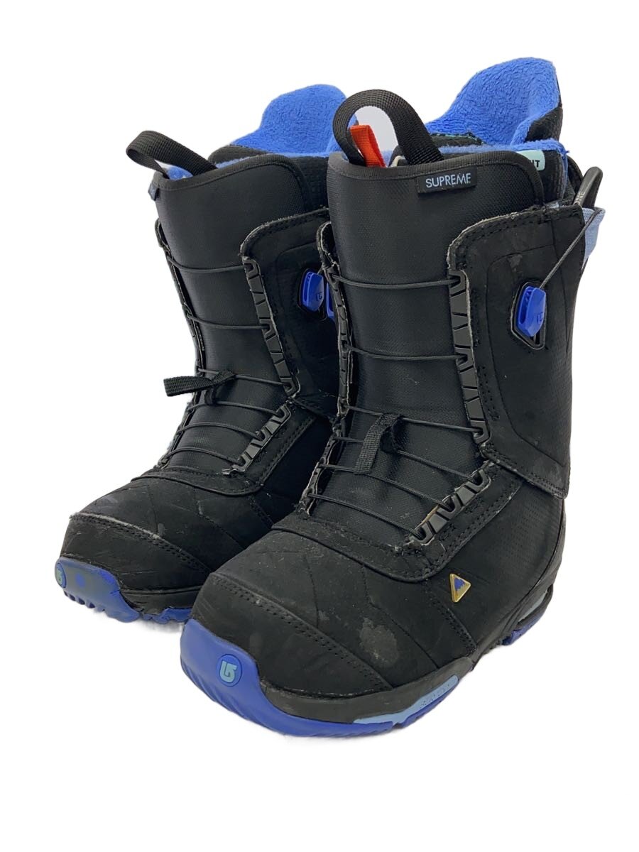【中古】BURTON◆スノーボードブーツ/24cm/クイックレーシング/BLK【スポーツ】