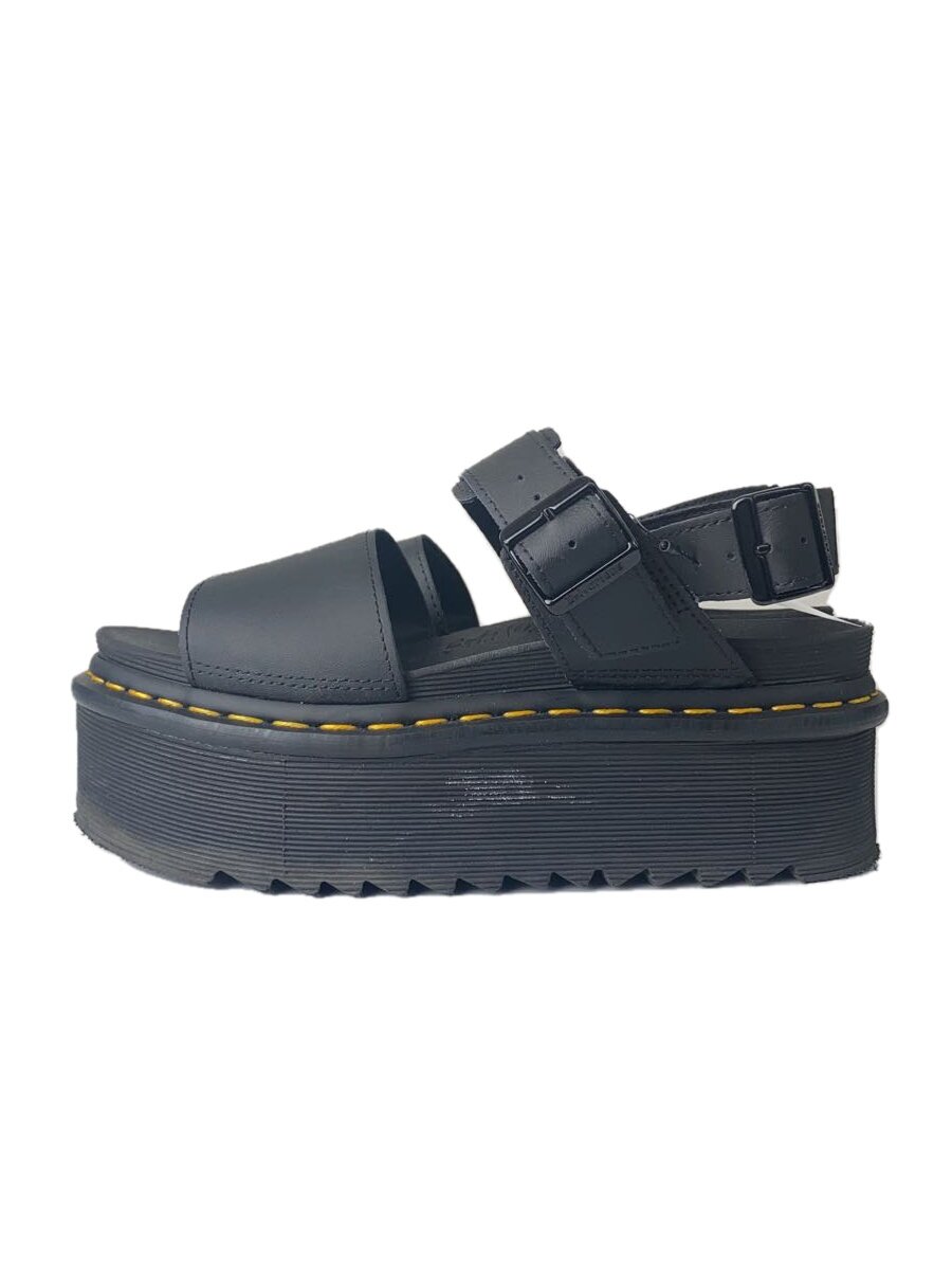【中古】Dr.Martens◆VOSS QUAD/ヴォスクアッド/サンダル/US7/BLK/26725001【シューズ】