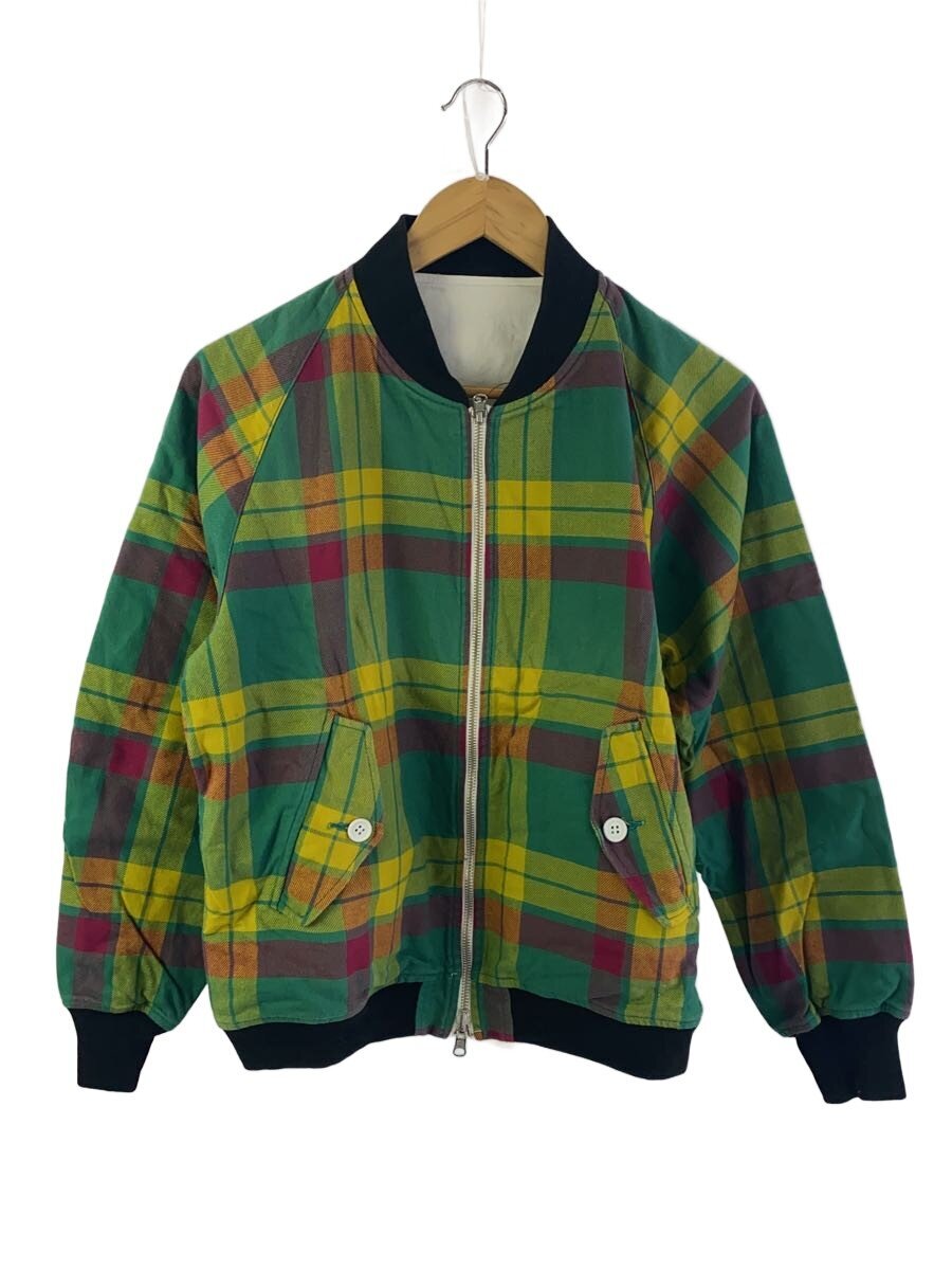 【中古】TENBOX◆YABAI/リバーシブルジャケット/M/コットン/GRN/チェック【メンズウェア】|2nd STREET 店