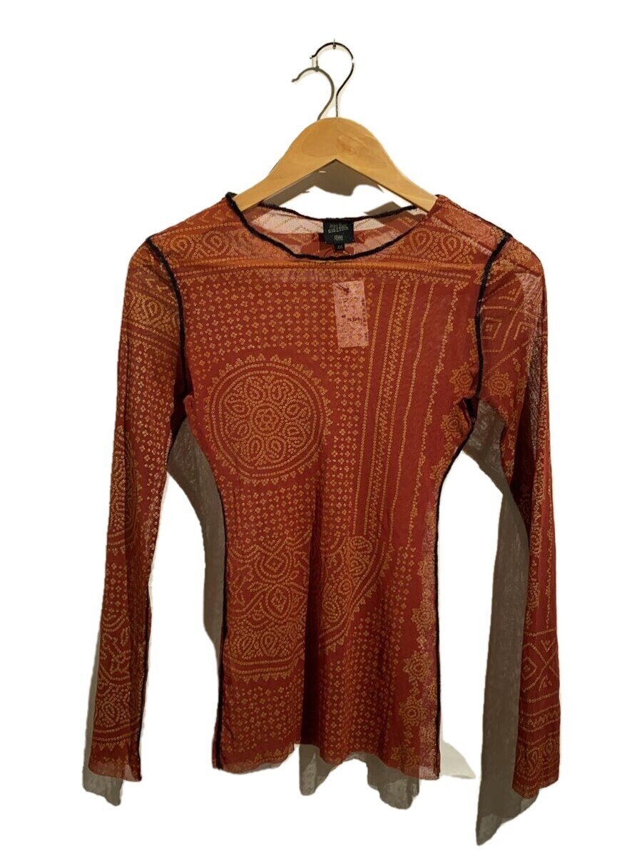 【中古】Jean Paul GAULTIER FEMME◆力強さサイバー空間/トップス/40/ヘンプ/赤いこと//【レディース御召しもの】