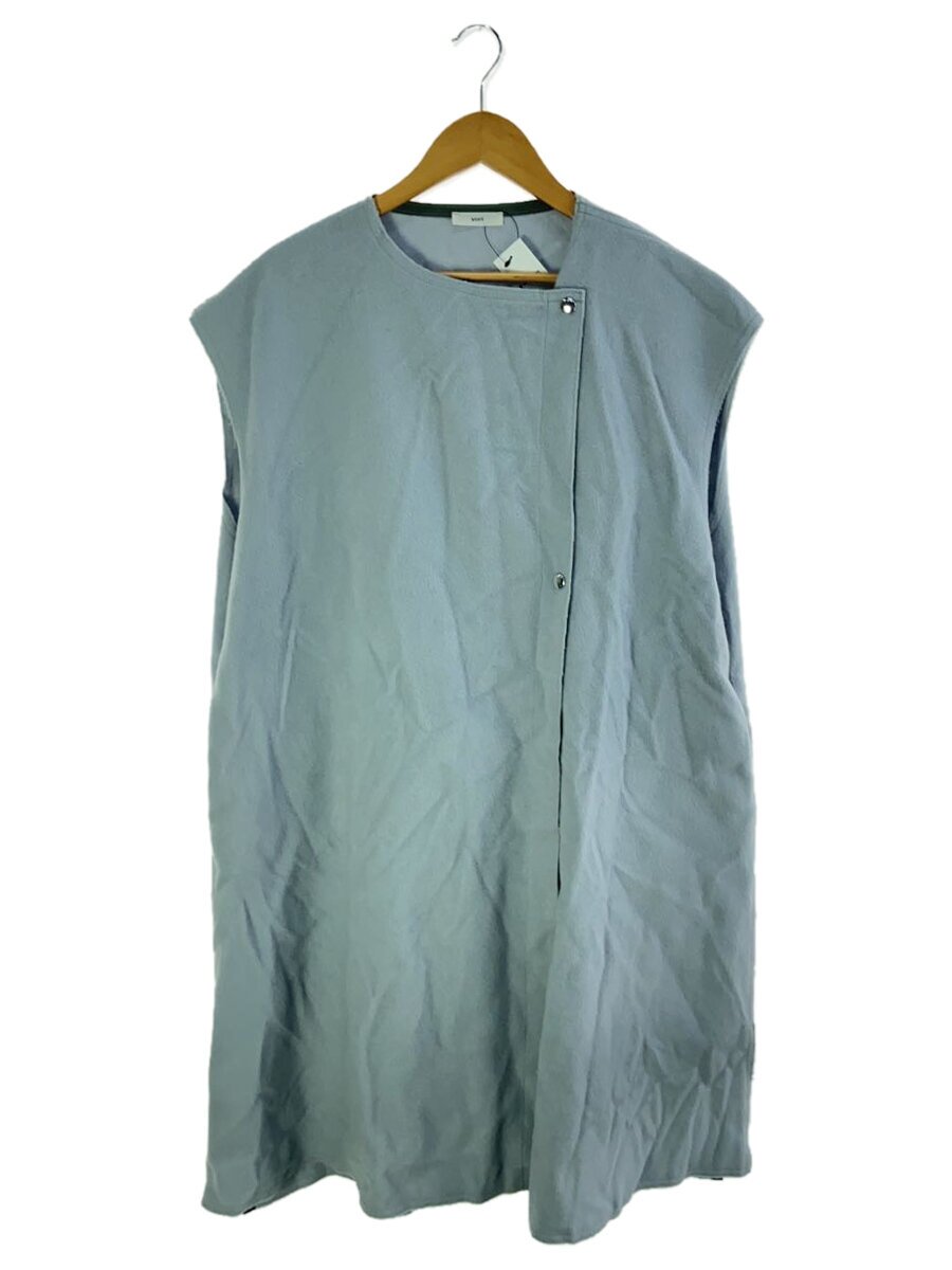 【中古】yori◆ウールロングジレベスト/FREE/羊毛/BLU/YR2025-136AW//【レディース御召しもの】