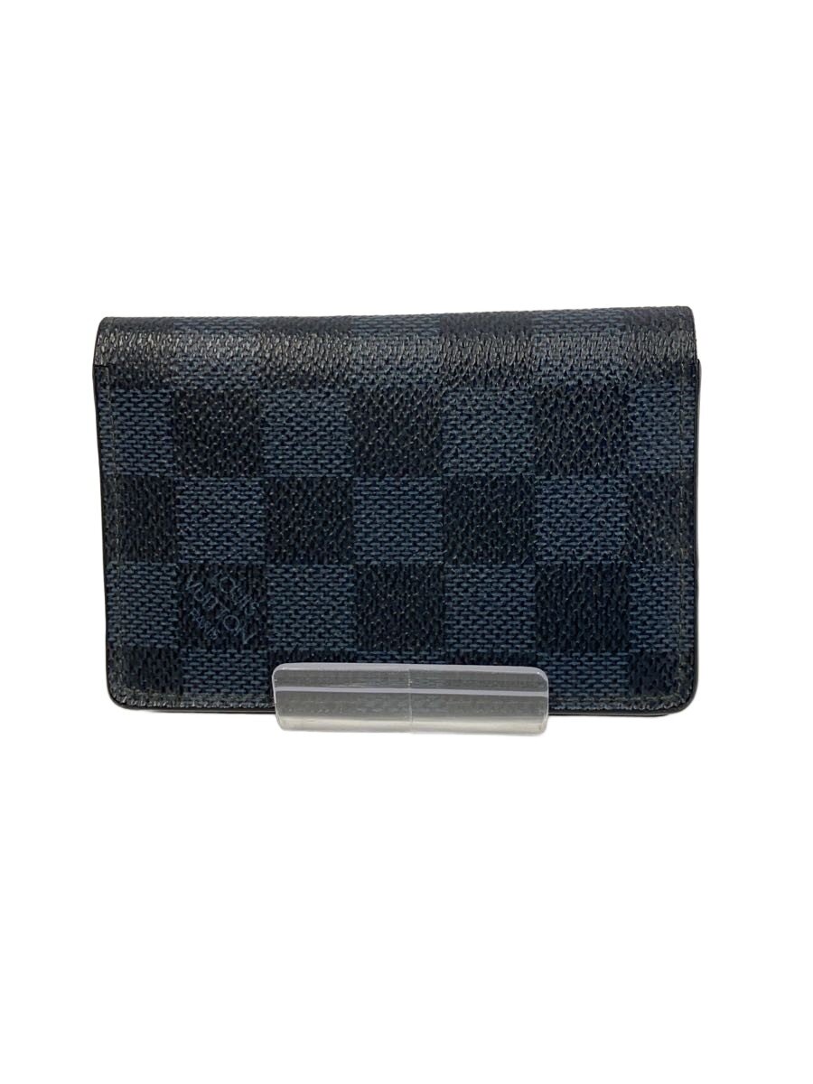 【中古】LOUIS VUITTON◆オーガナイザー・ドゥ・ポッシュ_ダミエ・コバルト/--/NVY/メンズ【服飾雑貨他】