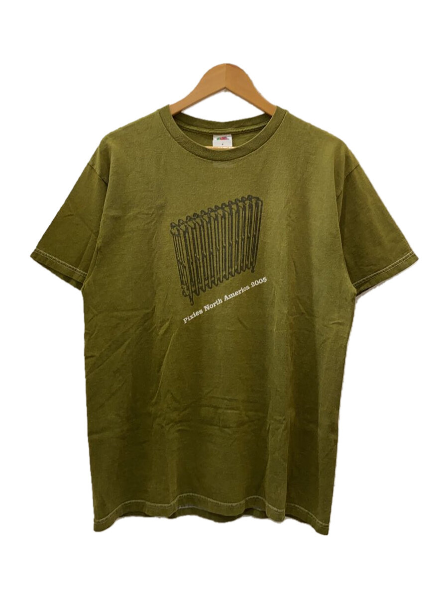 【中古】FRUIT OF THE LOOM◆00s/Pixies North America 2005/プルオーバー/L/綿織物/KHK/刷り上げる//【メンズウェア】