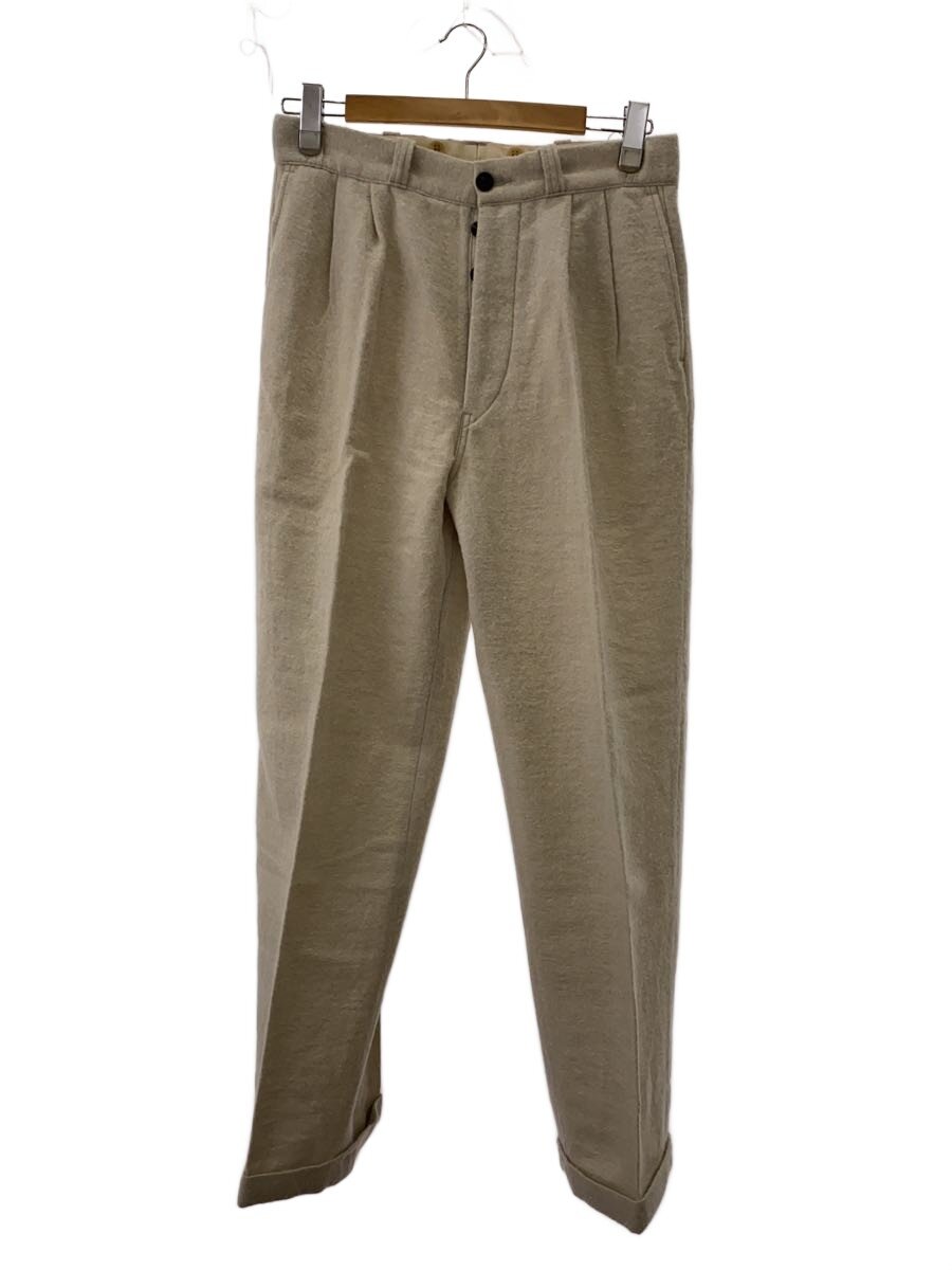 【中古】Taiga Takahashi◆Work Trousers/ワークトラウザーズ/パンツ/ボトム/32/ウール/アイボリー/201//【メンズウェア】|2nd STREET 店