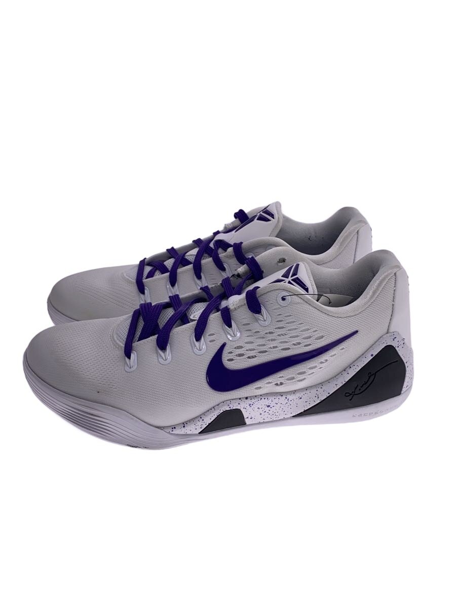 【中古】NIKE◆KOBE 9 EM LOW_コービー 9 EM 置き目/27.5糎/白いこと/バスケ【シューズ】