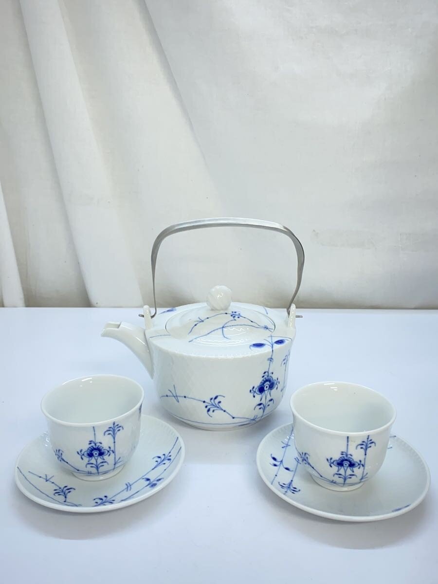 【中古】ROYAL COPENHAGEN◆洋食器余分の物/5点書き割り/ブルーパルメッテティーセット//【勝手もと装置】