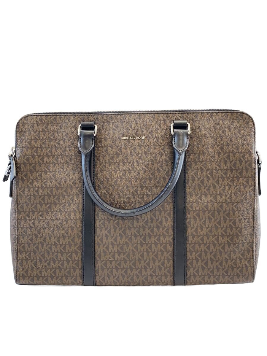 【中古】MICHAEL KORS◆ブリーフ入れもの/PVC/BRW/総柄【御徒面子】