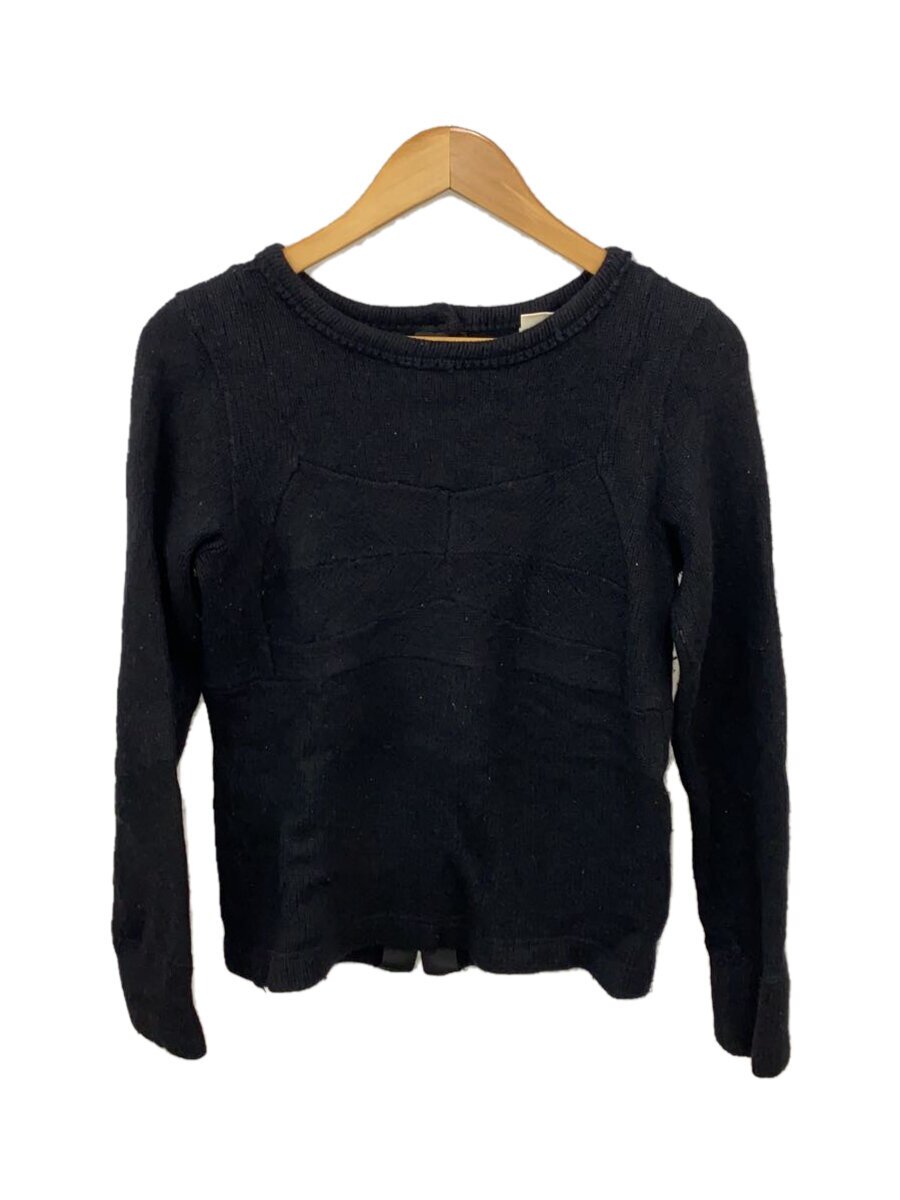 【中古】Tao COMME des GARCONS◆編み物・スウェーター(朦々たる)/--/人絹/BLK/毛玉有/当て嵌める感有【レディースお召しもの】