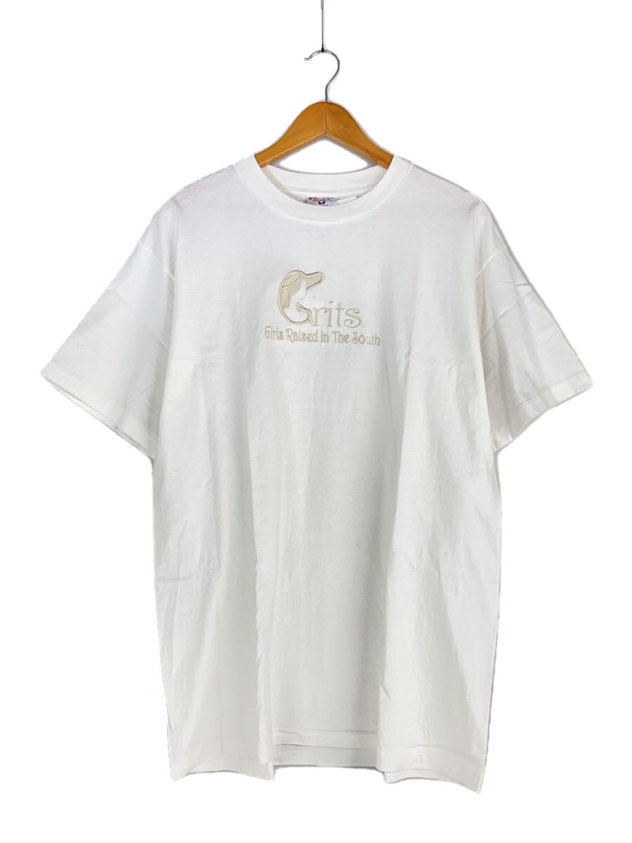 【中古】Tee Jays◆半袖プルオーバー/XL/綿織物/白いこと/GRITS/MADE IN USA【メンズウェア】