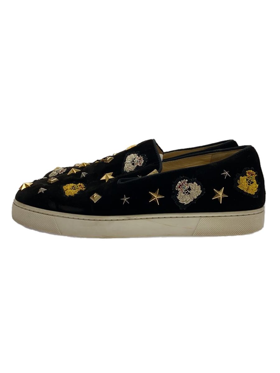 【中古】Christian Louboutin◆スリッポン/スタッズ/シューズ/39.5/BLK//【シューズ】