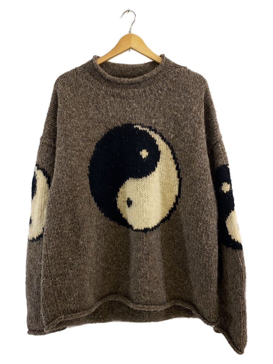 【中古】編み物・スウェーター(朦々たる)/--/羊毛/BRW//【メンズウェア】