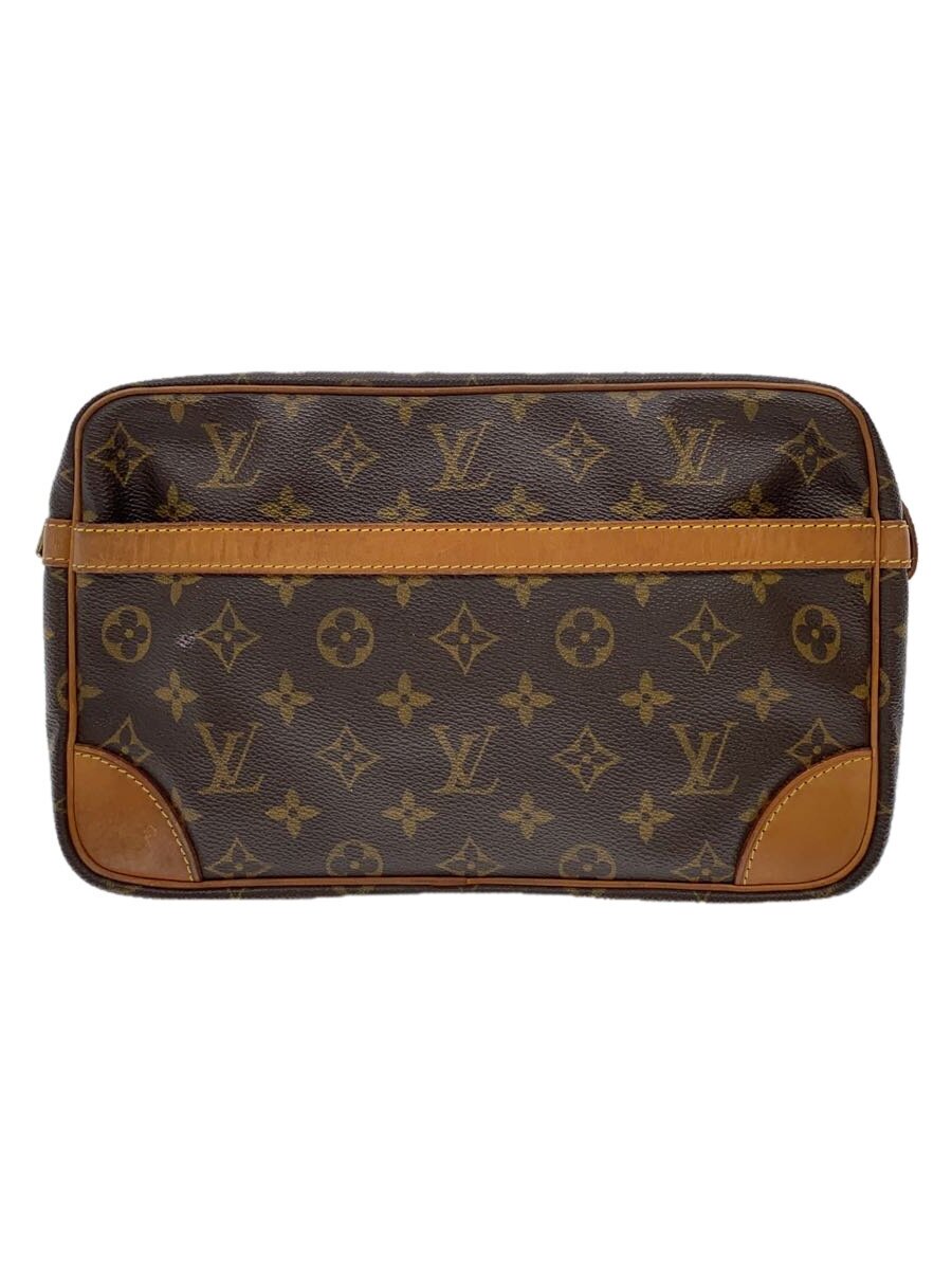 【中古】LOUIS VUITTON◆コンピエーニュ28_モノグラム・帆布_BRW/PVC/BRW/総柄【御徒面子】