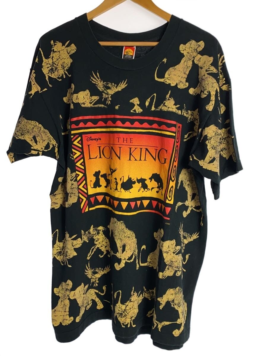 【中古】FRUIT OF THE LOOM◆Tシャツ/LION KING/90s/コットン/BLK【メンズウェア】｜2ｎｄ STREET 店