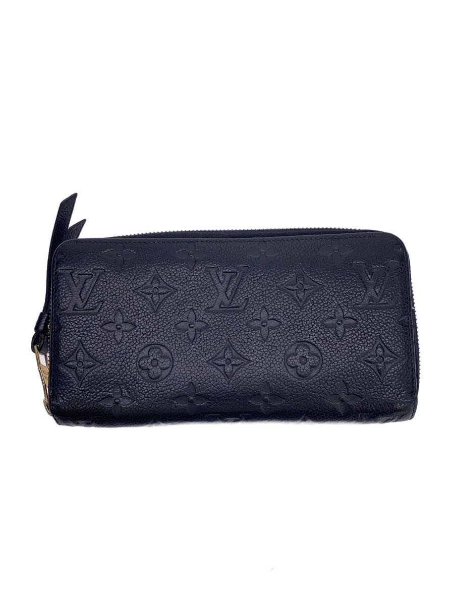 【中古】LOUIS VUITTON◆ジッピー・ウォレット/モノグラム/アンプラント/BLK/レザー/BLK/レディース/M60571【服飾雑貨他】