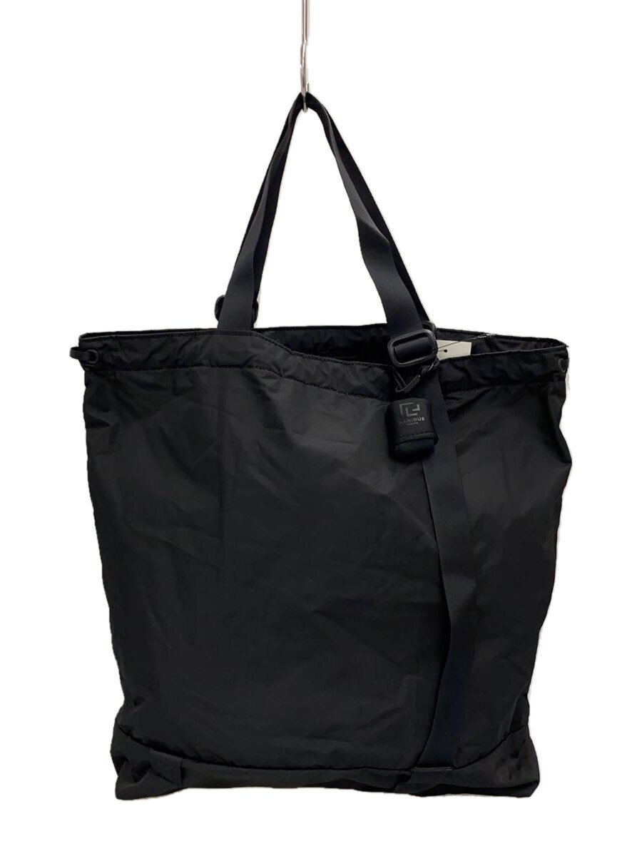 【中古】RAMIDUS◆TOTE BAG (M) BLACK BEAUTY LIGHT/トートバッグ/ポリエステル/BLK/無地//【御徒面子】