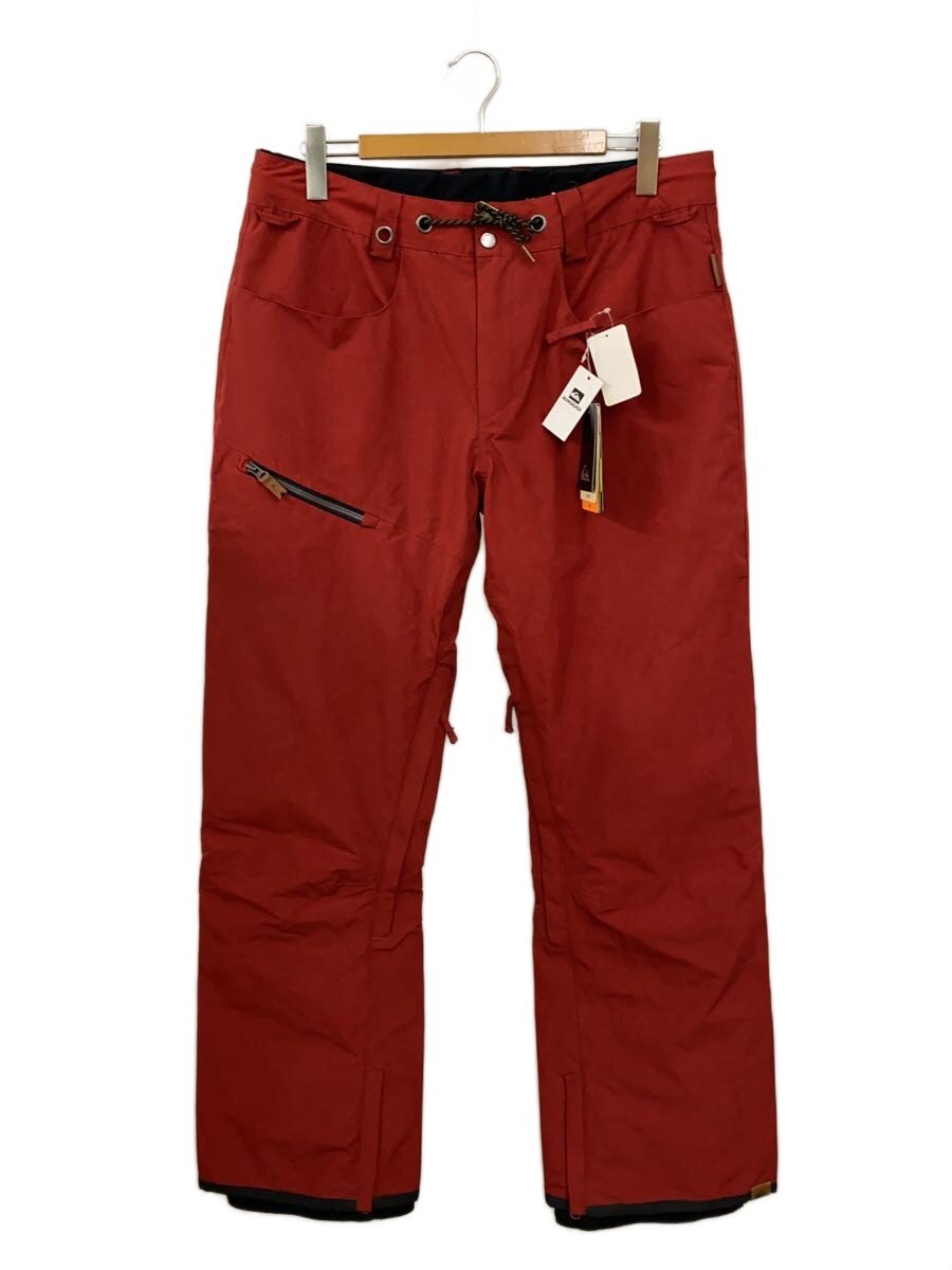 【中古】QUIKSILVER◆クイックしろがね色/EQYTP03084/下つ方/L/ポリエステル/赤いこと/無地【メンズウェア】