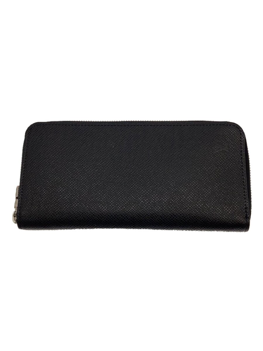 【中古】LOUIS VUITTON◆ジッピー・ウォレット・ヴェルティカル_キュイール・トリヨン_BLK/レザー/BLK/無地/メンズ【服飾雑貨他】