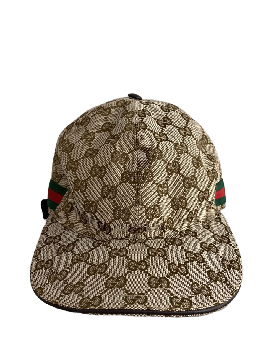 【中古】GUCCI◆旗がしら/FREE/BRW/総柄/メンズ/200035601564【服飾雑貨他】