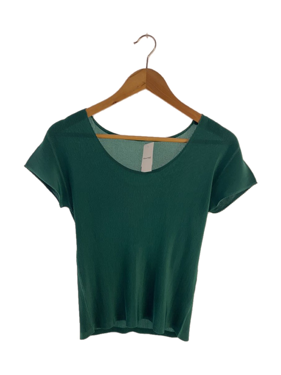 【中古】PLEATS PLEASE ISSEY MIYAKE◆半袖カットソー/--/ポリエステル/GRN/PP83FK332//【レディースお召しもの】