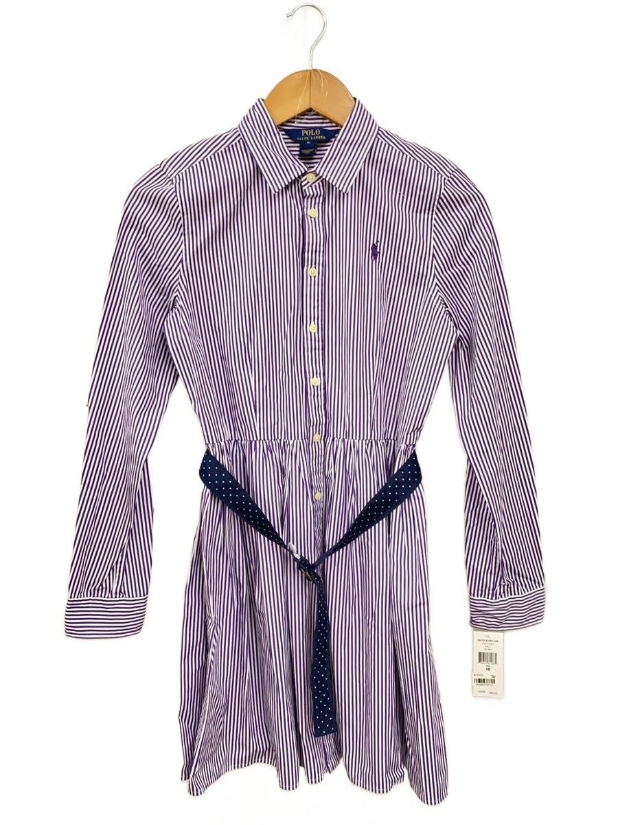 【中古】POLO RALPH LAUREN◆16/ポニーベルト付プルオーバー衣装/--/コール天/PUP/縞模様引き船付1//【レディース御召しもの】