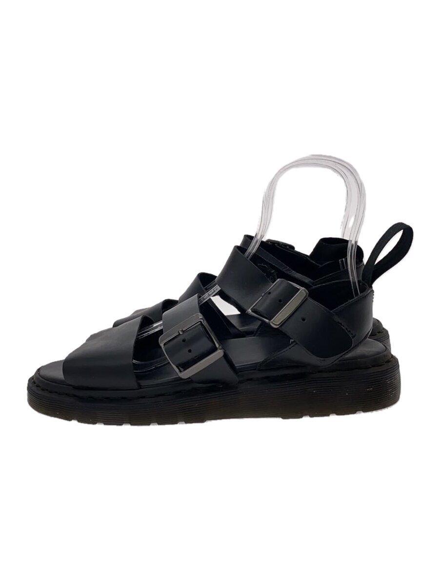 【中古】Dr.Martens◆サンダル/UK9/BLK/なめし革//【シューズ】